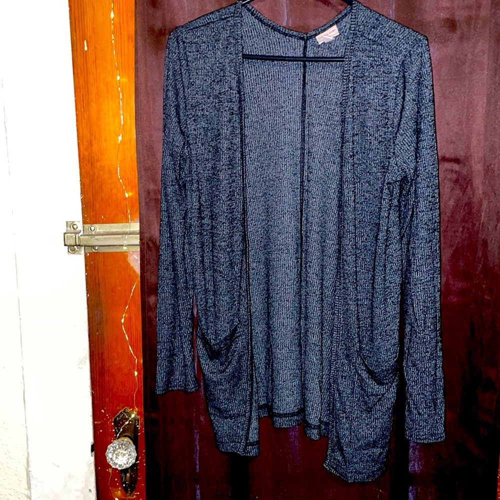 Size M Light Cardigan Dark Grey